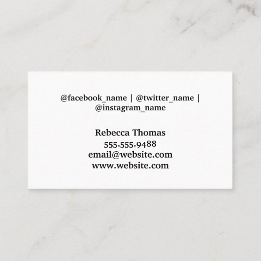 ソーシャルメディアのアイコン | 背芸術的景 名刺 (裏面)