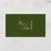 ソーシャルメディアのグリーンQRコードに接続 名刺 (裏面)