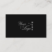 ソーシャルメディアのブラックQRコードに接続 名刺 (裏面)