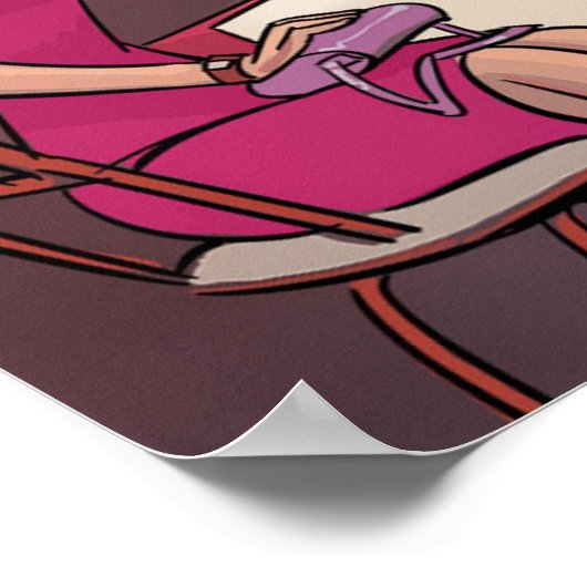 ソーシャルメディアのプロフィールとデートすることおもしろいポスター ポスター (角)