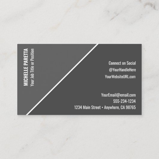 ソーシャルメディアのプロフィール写真 名刺 (裏面)