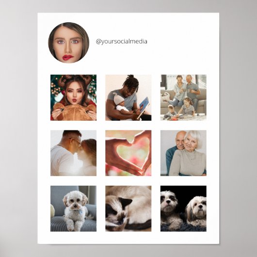 ソーシャルメディアのプロモーション ポスター (正面)