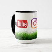 ソーシャルメディアのマグカップ マグカップ (正面左)