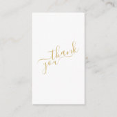 ソーシャルメディアのロゴ金ゴールドと白い顧客注文 エンクロージャーカード (正面)