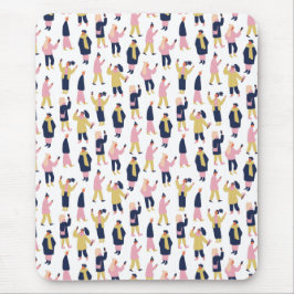 ソーシャルメディアの人パターン マウスパッド