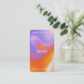 ソーシャルメディアの名刺に接続 名刺 (スタンド正面)