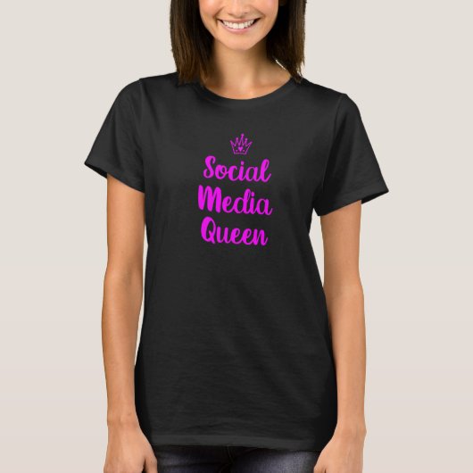 ソーシャルメディアの女王 Tシャツ (正面)