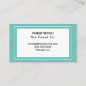 ソーシャルメディアの幾何学的色のブロック 名刺 (裏面)