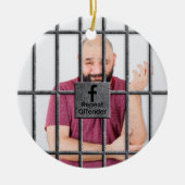 ソーシャルメディアの牢獄の写真 セラミックオーナメント (正面)