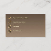 ソーシャルメディアのqrコードビジネスカード 名刺 (裏面)