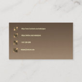 ソーシャルメディアのqrコードビジネスカード 名刺 (裏面)