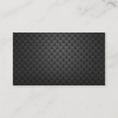 ソーシャルメディアのQRコード スキャン可能なブラックラグジュアリー 名刺 (裏面)
