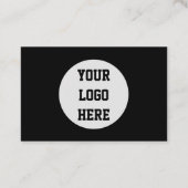 ソーシャルメディアのQRコード 読み取り可能な ブラック プロフェッショナル 名刺 (裏面)