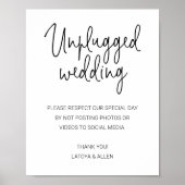 ソーシャルメディアへの投稿禁止 - アンシャットウェディング ポスター (正面)