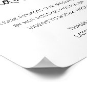 ソーシャルメディアへの投稿禁止 - アンプラグドウェディング ポスター (角)