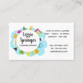 ソーシャルメディアをきれいに掃除する 名刺 (正面)