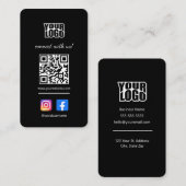 ソーシャルメディアを使用してUs名刺と接続 名刺 (正面/裏面)