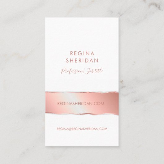 ソーシャルメディアアイコンバラ金ゴールドモダンエレガント贅沢 名刺 (裏面)