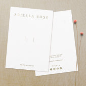 ソーシャルメディアアイコン付きヘアボウのクリップ エンクロージャーカード