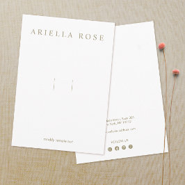 ソーシャルメディアアイコン付きヘアボウのクリップ エンクロージャーカード