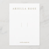 ソーシャルメディアアイコン付きヘアボウのクリップ エンクロージャーカード (正面)