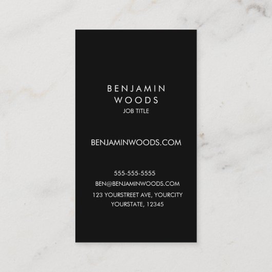 ソーシャルメディアアイコン白黒ミニマルモダンリスト 名刺 (裏面)