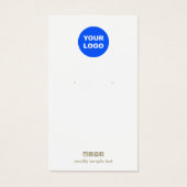 ソーシャルメディアアイコン追加ロゴイヤリングディスプレイカード (正面)