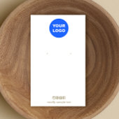 ソーシャルメディアアイコン追加ロゴイヤリングディスプレイカード