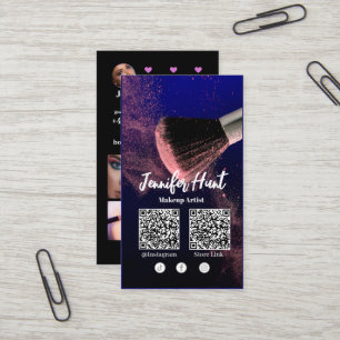 ソーシャルメディアインフルエンサートレンディースタイルQRcode 名刺