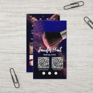 ソーシャルメディアインフルエンサートレンディースタイルQRcode 名刺