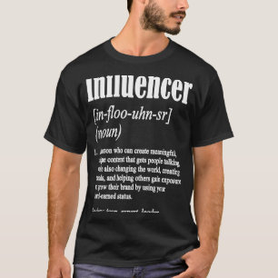 ソーシャルメディアインフルエンサー定義引用文コンテンツC Tシャツ