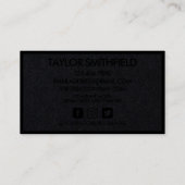 ソーシャルメディアエレガントのモダン混乱 名刺 (裏面)