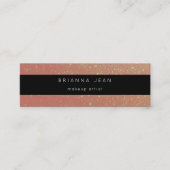 ソーシャルメディアオール&ウェブサイトピンクグリッター スキニー名刺 (正面)