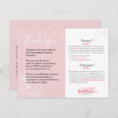 ソーシャルメディアカードをありがとう。ビジネスレビュー。 ポー ポストカード (正面/裏面)