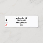 ソーシャルメディアカード スキニー名刺 (正面)