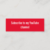 ソーシャルメディアカード スキニー名刺 (裏面)