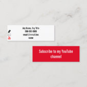 ソーシャルメディアカード スキニー名刺 (正面/裏面)