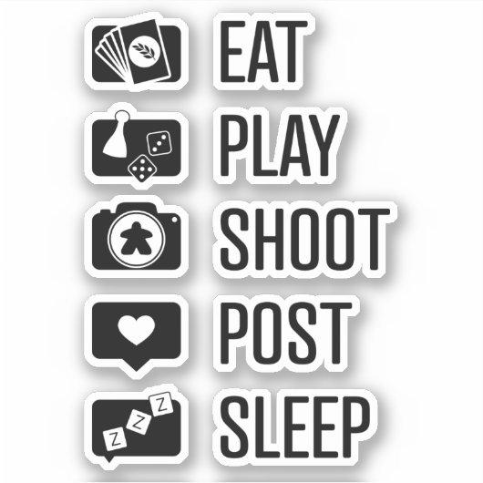 ソーシャルメディアゲーマービニールステッカー シール (正面)