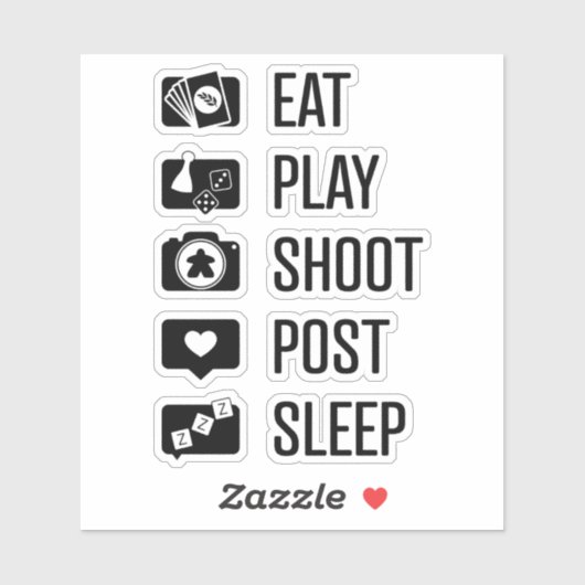 ソーシャルメディアゲーマービニールステッカー シール (シート)