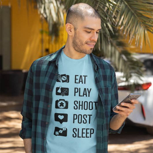 ソーシャルメディアゲーマーブラックアートメンズシャツ Tシャツ