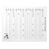 ソーシャルメディアコンテンツプランナー ノートパッド (正面)