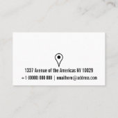 ソーシャルメディアシンボルQRコードロゴまたは写真 名刺 (裏面)