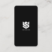 ソーシャルメディアスキャンMe QRコードロゴモダンシンプル 名刺 (裏面)