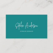 ソーシャルメディアスクリプトの追加カスタムの色のミニマル 名刺 (正面)