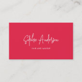 ソーシャルメディアスクリプトの追加カスタムの色のミニマル 名刺 (正面)