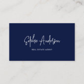 ソーシャルメディアスクリプトの追加カスタムの色のミニマル 名刺 (正面)