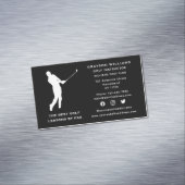 ソーシャルメディアスポーツコーチ男性ゴルフプロインストラクター マグネット名刺 (インサイチュ)