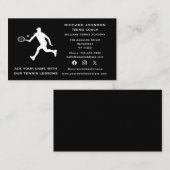 ソーシャルメディアテニスコート男性インストラクタースポーツ 名刺 (正面/裏面)