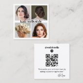 ソーシャルメディアネットワークフォトカード – Instagram スクエア名刺 (正面/裏面)