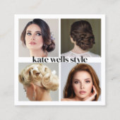 ソーシャルメディアネットワークフォトカード – Instagram スクエア名刺 (正面)